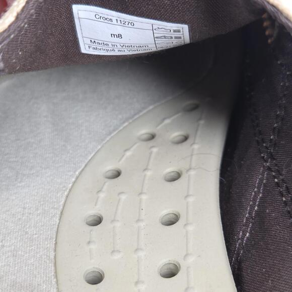 Crocs Men\'s Walu Slip on Casual Loafers US 8 M khaki Moccasin Shoes main image 9